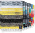 Authentic Handwoven Mexican Blanket | Yoga Blankets, Outdoor, Picnic, Beach, Camping | Equestrian Saddle | Serape 50X70 Inches - Sunshine, Pack of 1