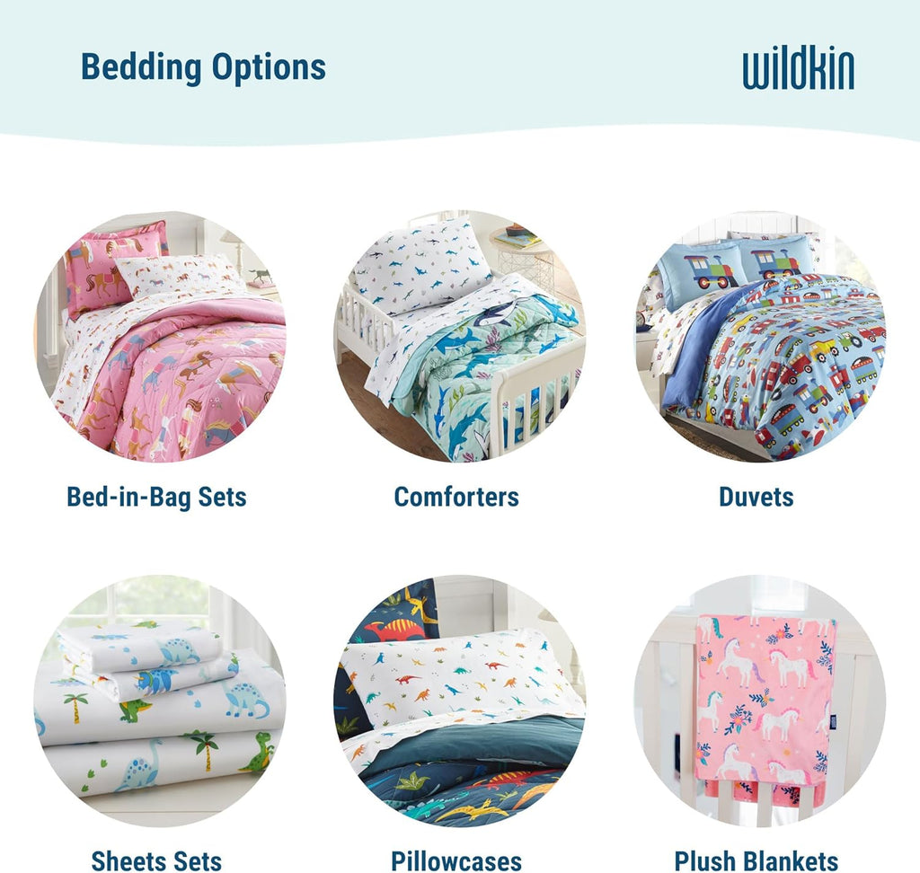 Kids 100% Cotton Toddler Comforter for Boys and Girls, Measures 58 X 42 Inches Comforter for Kids, Includes One Comforter Fits Standard Crib Mattress, Bpa-Free (Dinosaur Land)